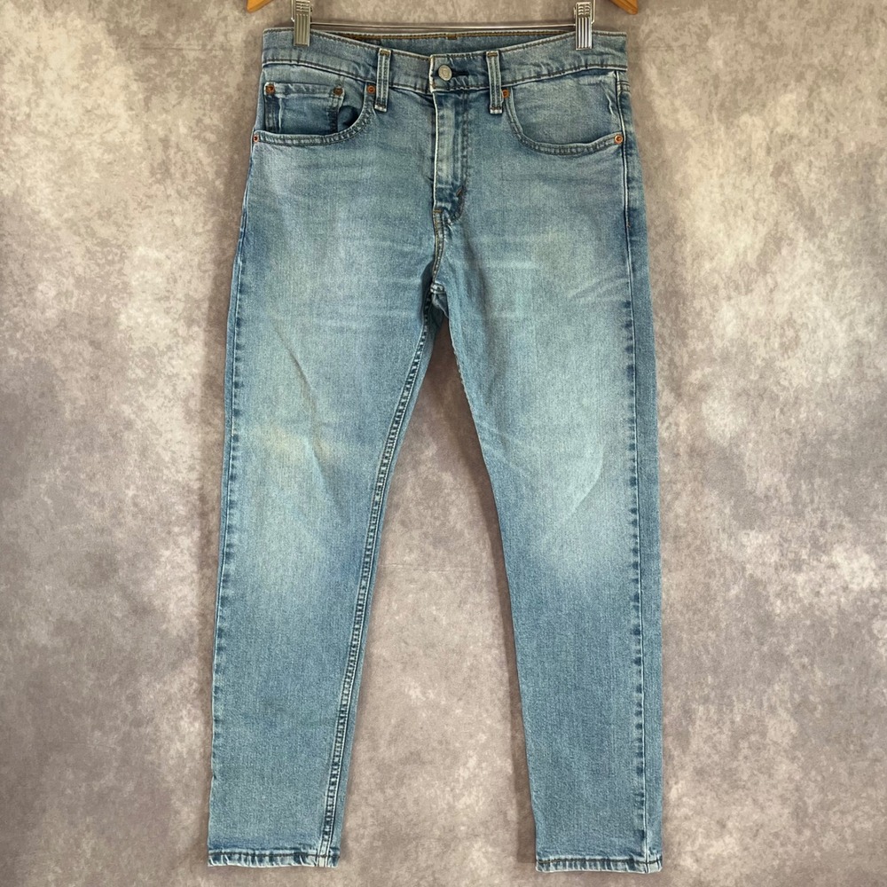 Levi's 512 Slim Taper Jeans Mens 31x30 Light Wash Blue Denim 28833-0733 Casual